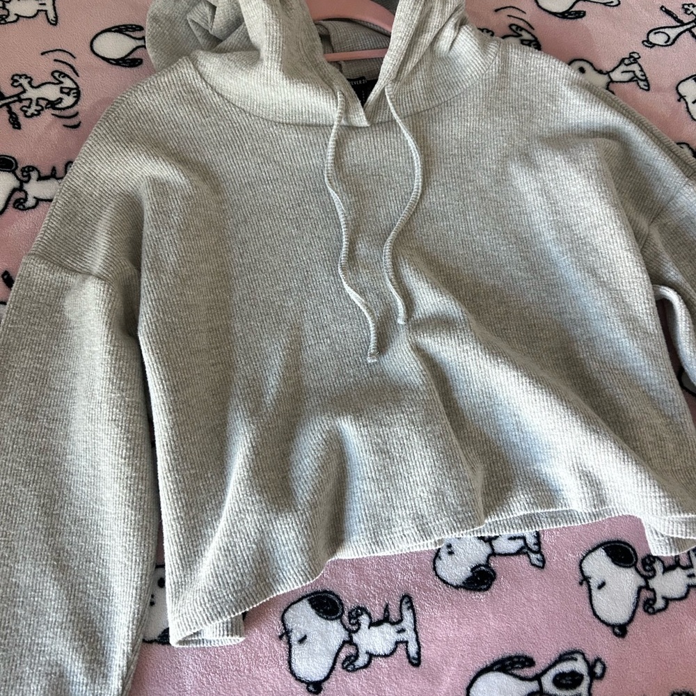 Forever 21 Light Gray Women's Hoodie